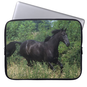 Thoroughbred Horse Runin Grass Laptop Sleeve