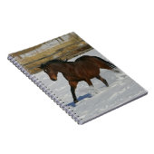 Thoroughbred Horse Runin the Snow Notitieboek (Rechterzijde)