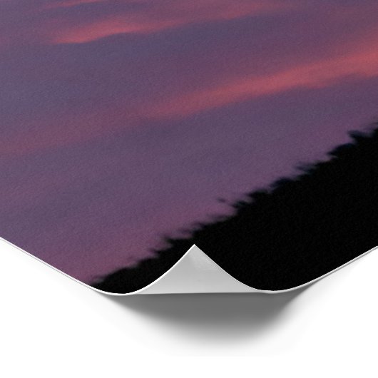 Thoroughbred Horse Silhouetted at Sunrise Poster (Hoek)