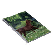 Thoroughbred Horse Standing in Flowers Notitieboek (Rechterzijde)