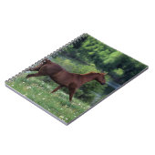 Thoroughbred Horse Standing in Flowers Notitieboek (Linkerzijde)