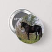 Thoroughbred Horse Standing Ronde Button 5,7 Cm (Voorkant /achterkant)