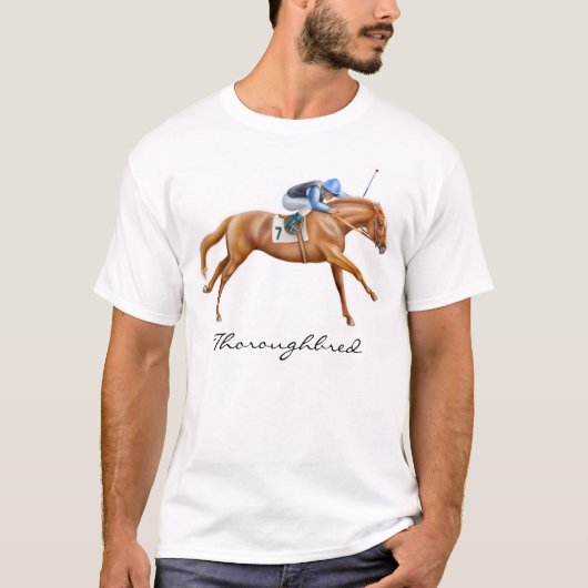 Thoroughbred Horse T-Shirt (Voorkant)