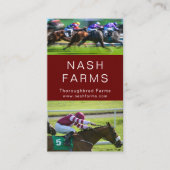 Thoroughbred Horse Trainer Racing Visitekaartjes (Voorkant)