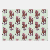 Thoroughbred Horse Wins the Race Inpakpapier Vel (Voorkant)