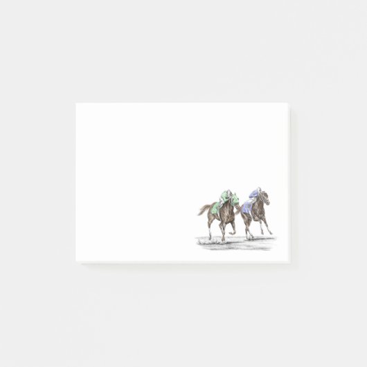 Thoroughbred Horses Racing Post-it® Notes (Voorkant)