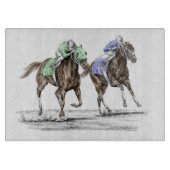 Thoroughbred Horses Racing Snijplank (Voorkant)