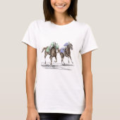 Thoroughbred Horses Racing T-shirt (Voorkant)