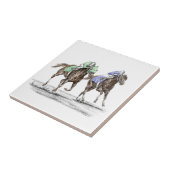 Thoroughbred Horses Racing Tegeltje (Zijkant)