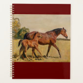 Thoroughbred Mare and Foal Munnings Planner (Voorkant)