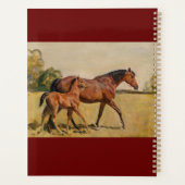 Thoroughbred Mare and Foal Munnings Planner (Achterkant)