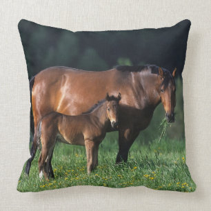 Thoroughbred Mare & Foal 1 Kussen
