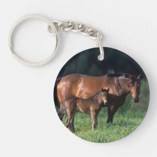 Thoroughbred Mare & Foal 1 Sleutelhanger