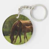 Thoroughbred Mare & Foal 2 Sleutelhanger (Achterkant)