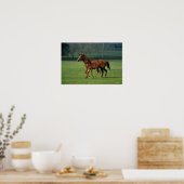 Thoroughbred Mare & Foal 3 Poster (Keuken)