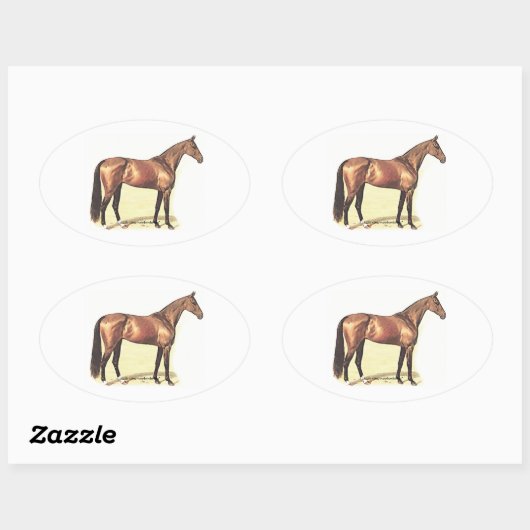 Thoroughbred Ovale Sticker (Vel)