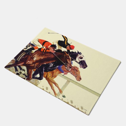 Thoroughbred Race Deurmat (Schuin)