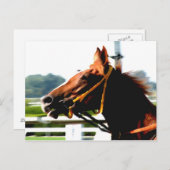 Thoroughbred Race Horse Briefkaart (Voorkant / Achterkant)