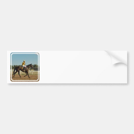 Thoroughbred Race Horse Bumperstickers (Voorkant)