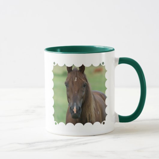 Thoroughbred Race Horse Coffee Mok (Rechts)