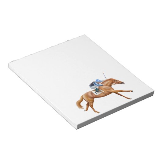 Thoroughbred Race Horse Notitieblok (Schuin)