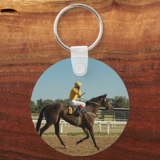 Thoroughbred Race Horse Sleutelhanger (Voorkant)