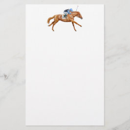 Thoroughbred Race Horse Stationery Briefpapier