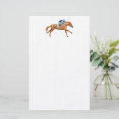 Thoroughbred Race Horse Stationery Briefpapier (Staand voorkant)
