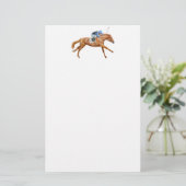 Thoroughbred Race Horse Stationery Briefpapier (Staand voorkant)