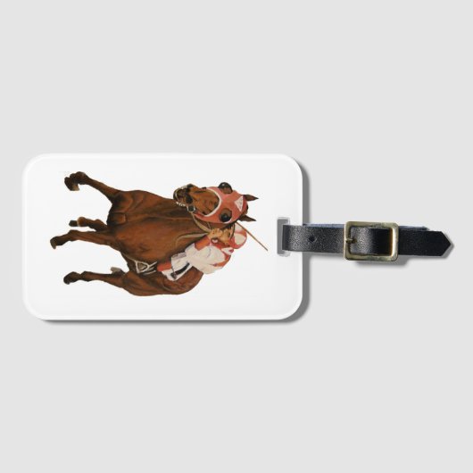 Thoroughbred Race Horse Wins Classic Bagagelabel (Voorkant (horizontaal))