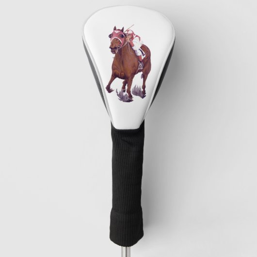 Thoroughbred Race Horse Wins Golfheadcover (Voorkant)