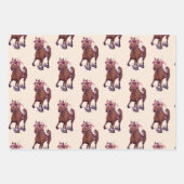 Thoroughbred Race Horse Wins Inpakpapier Vel (Voorkant)