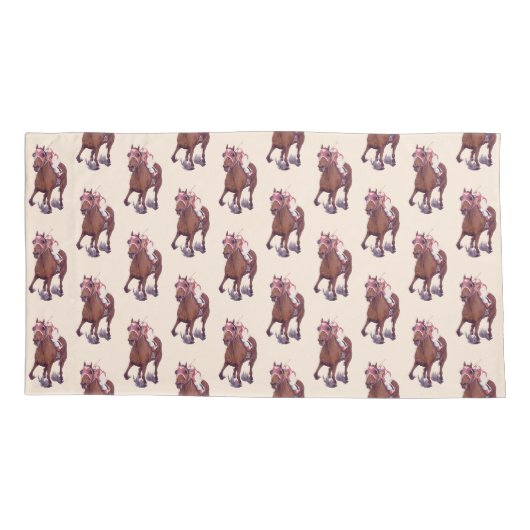 Thoroughbred Race Horse Wins Kussensloop (Achterkant)