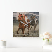 Thoroughbred Race Horse Wins Vierkante Klok (Huis)