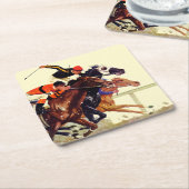 Thoroughbred Race Kartonnen Onderzetters (Schuin)