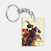 Thoroughbred Race Sleutelhanger (Voorkant Links)