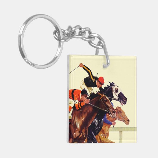 Thoroughbred Race Sleutelhanger (Voorkant Links)