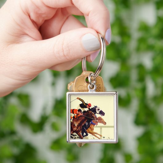 Thoroughbred Race Sleutelhanger (Hand)