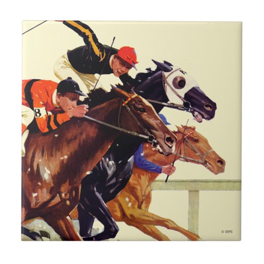 Thoroughbred Race Tegeltje (Voorkant)