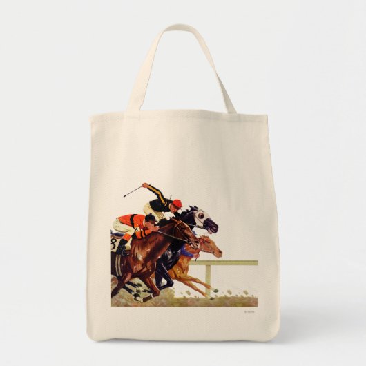 Thoroughbred Race Tote Bag (Voorkant)