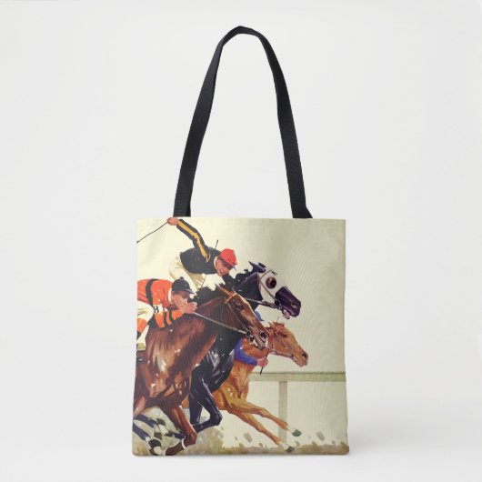 Thoroughbred Race Tote Bag (Voorkant)