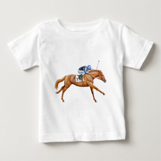 Thoroughbred Racehorse Baby T-Shirt (Voorkant)