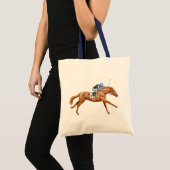 Thoroughbred Racehorse Canvas tas (Voorkant (product))