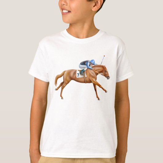 Thoroughbred Racehorse Kinderen T-Shirt (Voorkant)