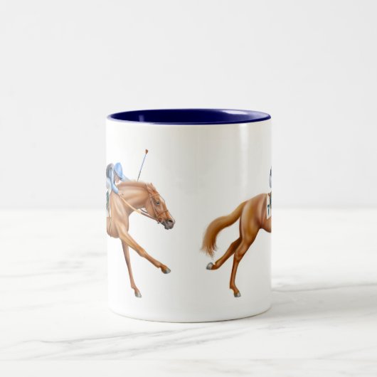 Thoroughbred Racehorse Mok (Center)