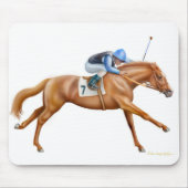 Thoroughbred Racehorse Mousepad Muismat (Voorkant)