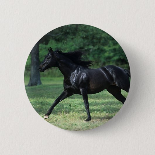 Thoroughbred Running Ronde Button 5,7 Cm (Voorkant)