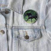 Thoroughbred Running Ronde Button 5,7 Cm (In situ)