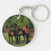 Thoroughbred Yearlings Sleutelhanger (Achterkant)
