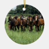 Thoroughbred Youngsters Keramisch Ornament (Voorkant)